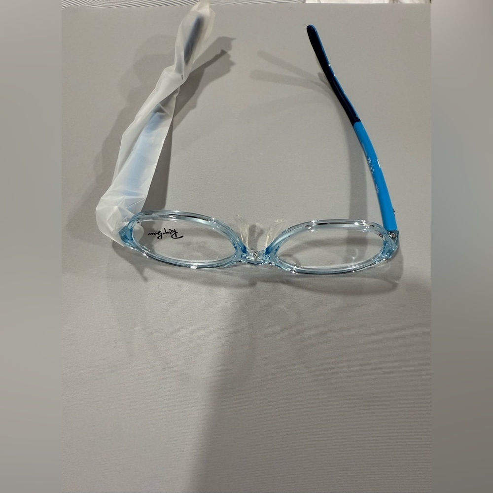 Ray-Ban Kids Jr Blue Clear Oval Eyeglasses